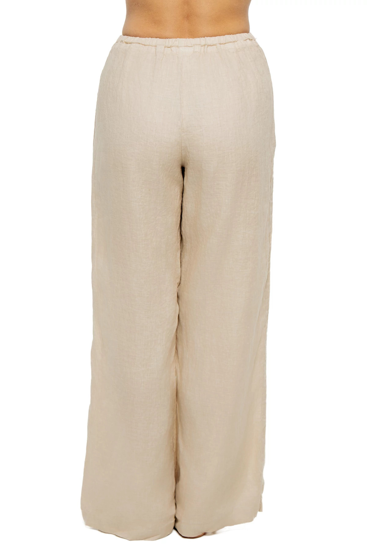 SAND Jen Straight Leg Linen Pants image number 2