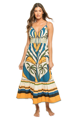 TROPICAL GRAPHIC Tropical Graphic Cotton Maxi Dress