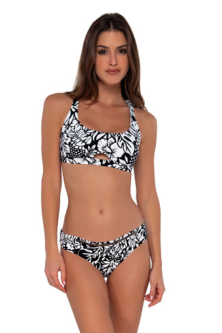 CARIBBEAN SEAGRASS TEXTURE Brandi Bralette Bikini Top