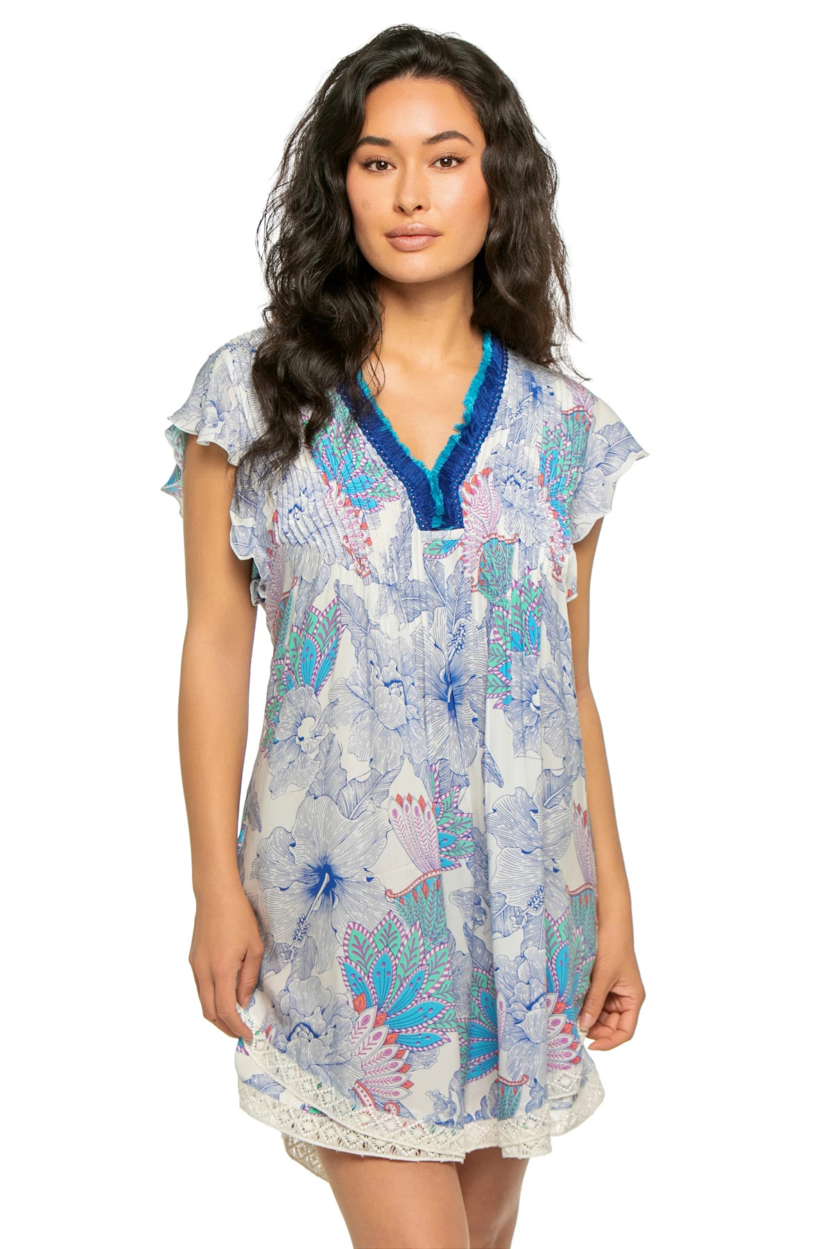 BLUE PADANG PPD Sasha Mini Dress image number 1