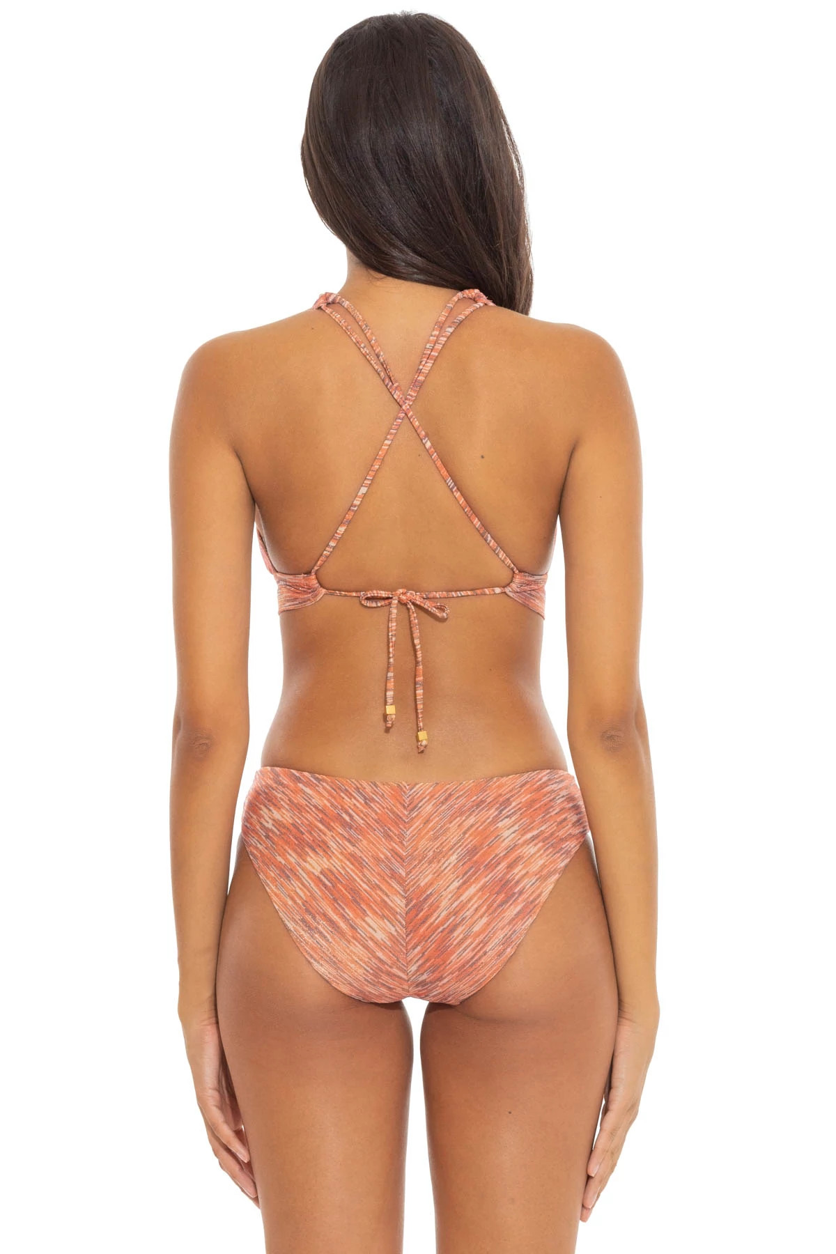 MULTI Sundance Metallic Split Strap Bikini Top image number 2