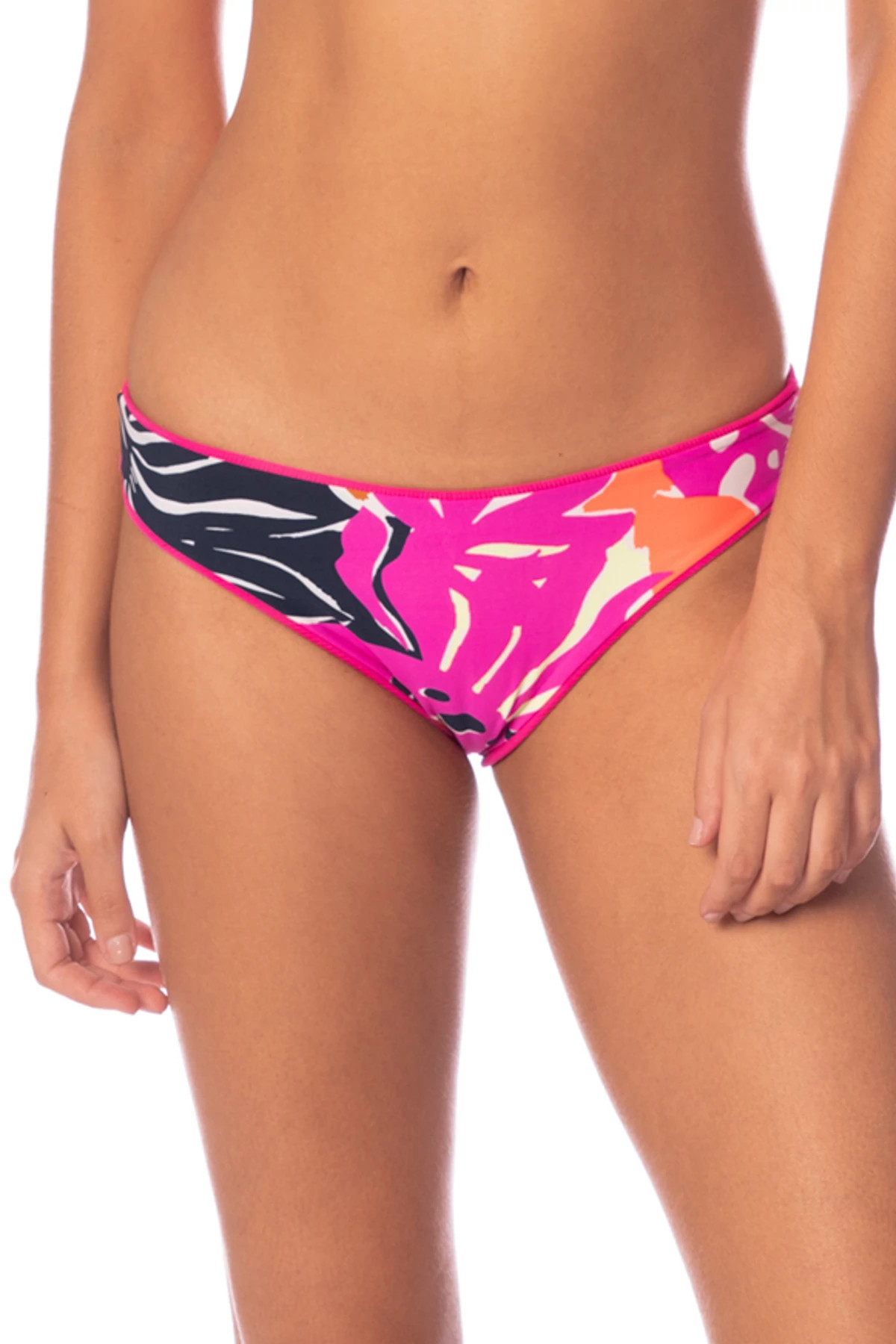 HOT MAGENTA Sublimity Reversible Hipster Bikini Bottom image number 2