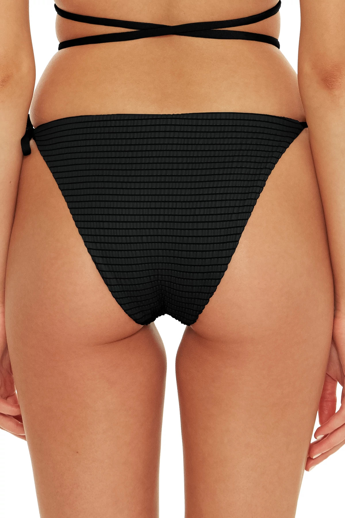 BLACK Cali Tie Side Bikini Bottom image number 2