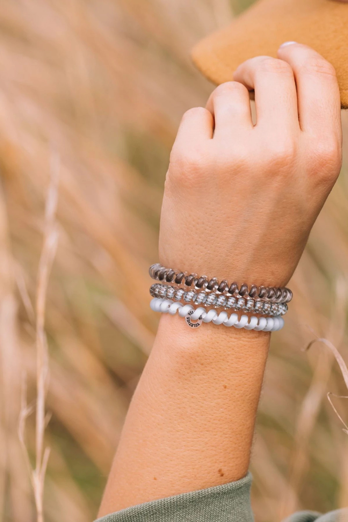 MULTI Truly Taupe Small Hair Ties image number 3