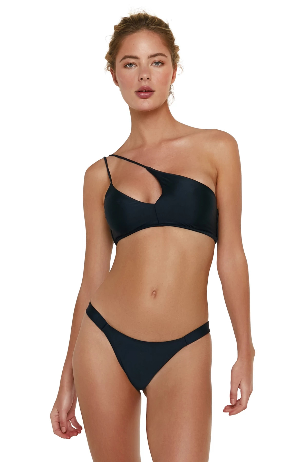 BLACK Rai Asymmetrical Bikini Top image number 1