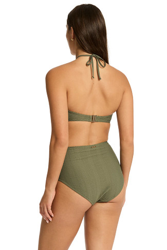 KHAKI Caracus Bandeau Bikini Top