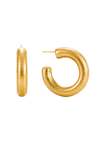 GOLD Donni Chunky Hoop Earrings
