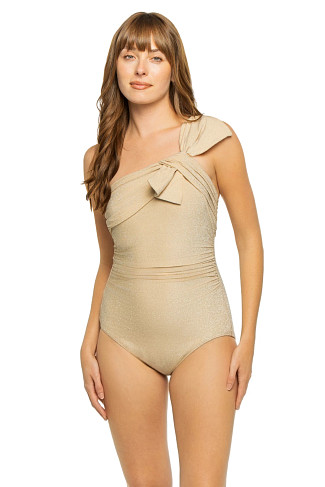 CLAY Underwire Asymmetrical One Piece Swimsuit