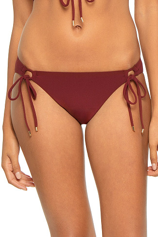 BLACK CHERRY Aubrey Tie Side Hipster Bikini Bottom