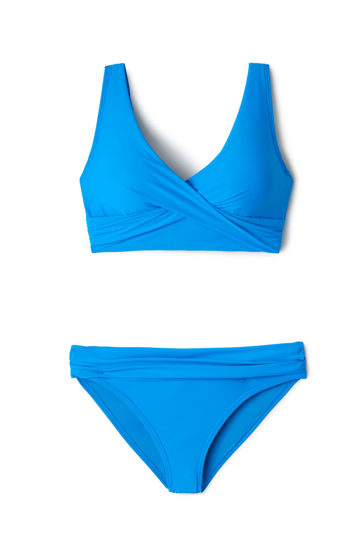 ELECTRIC BLUE Elsie Underwire Bikini Top (D+ Cup) image number 3