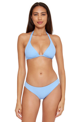 POWDER BLUE Arielle Sliding Halter Bikini Top