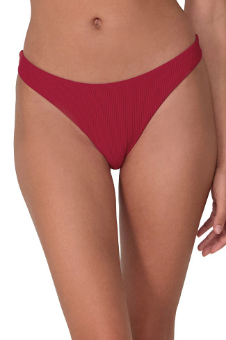 CHERRY PIE Maddie High Leg Hipster Bikini Bottom