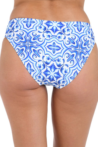 BLUE Banded Hipster Bikini Bottom