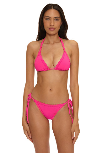 STRAWBERRY Bella Scalloped Triangle Bikini Top