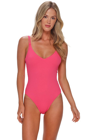 POSY PINK CREPE Veronica One Piece Swimsuit