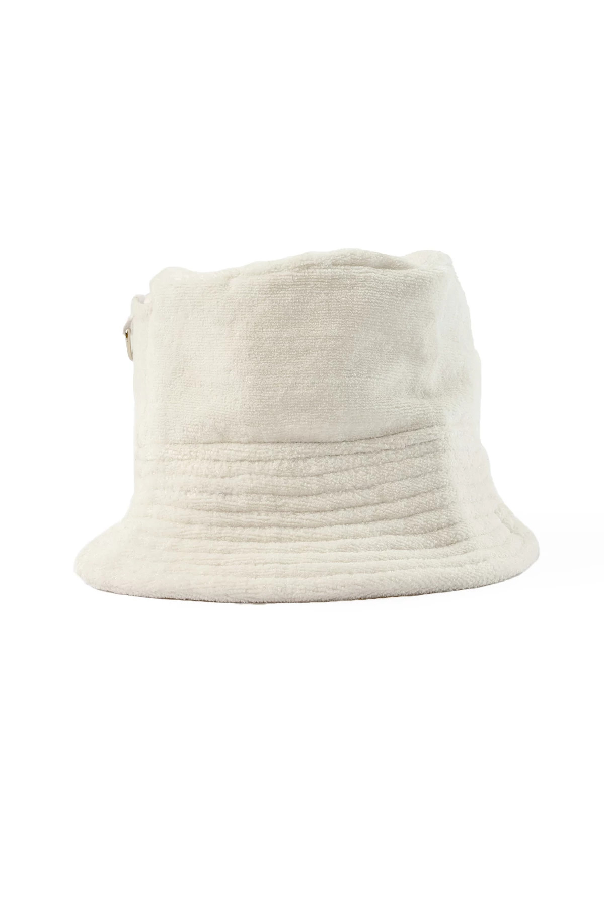 ANTIQUE WHITE Terry Toweling Bucket Hat S/M image number 3