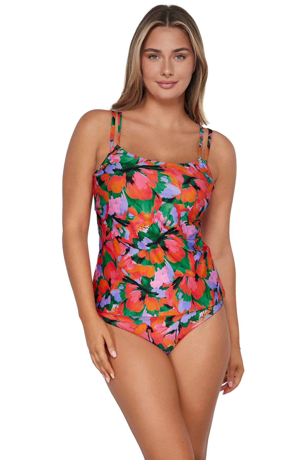 HUMMINGBIRD COVE Taylor Underwire Tankini Top (D+ Cup) image number 1