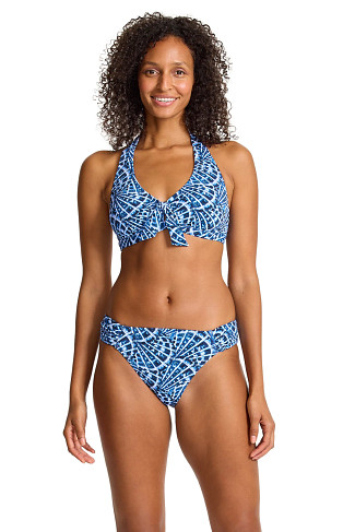 INDIGO TIDE Banded Halter Bikini Top