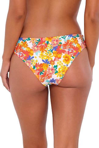 BEACH BLOOMS Saylor Tab Side Hipster Bikini Bottom