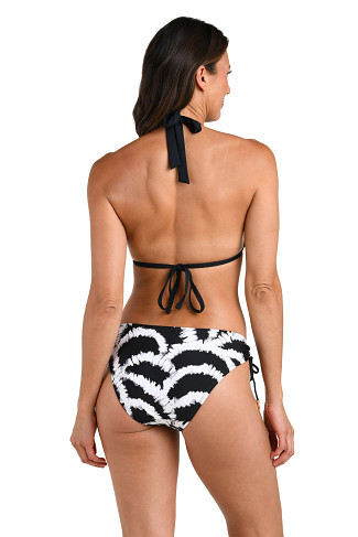 BLACK Triangle Halter Bikini Top