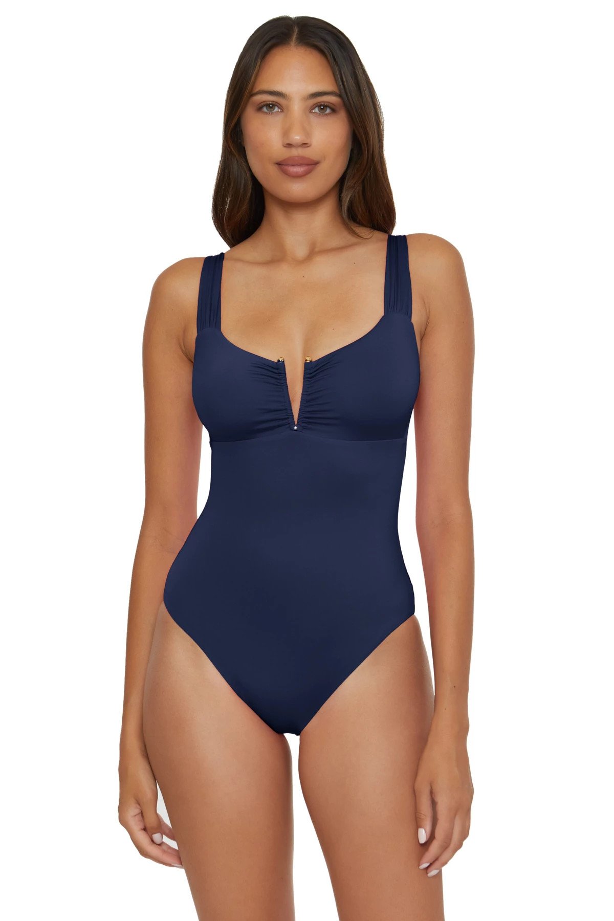 INDIGO Viviana V-Front One Piece Swimsuit image number 1