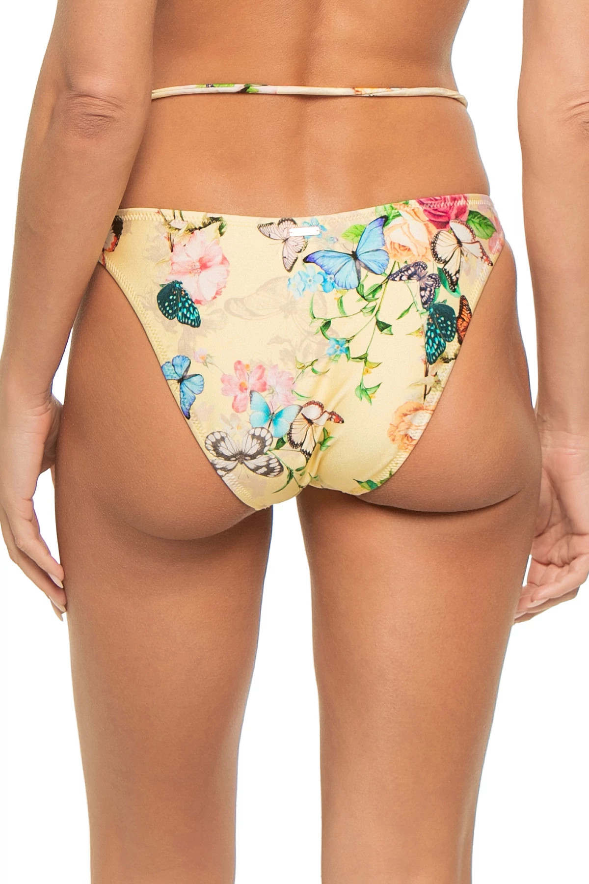 MULTI Jean Butterfly Hipster Bikini Bottom image number 2
