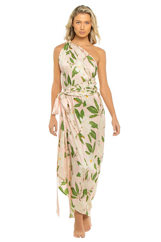 BLUSH MAGNOLIA Asymmetrical Maxi Dress