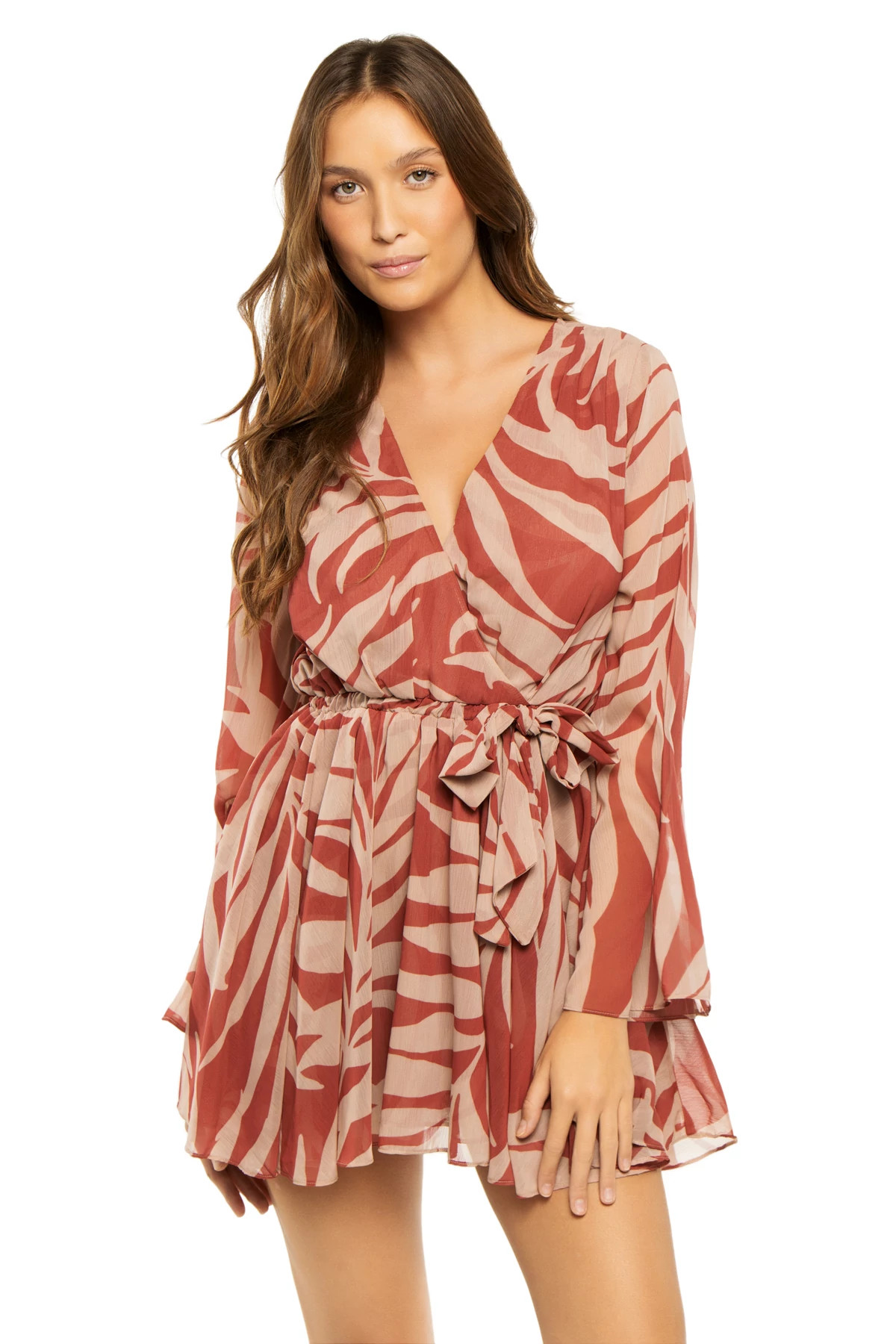 PALM FROND Kaia Mini Dress image number 1