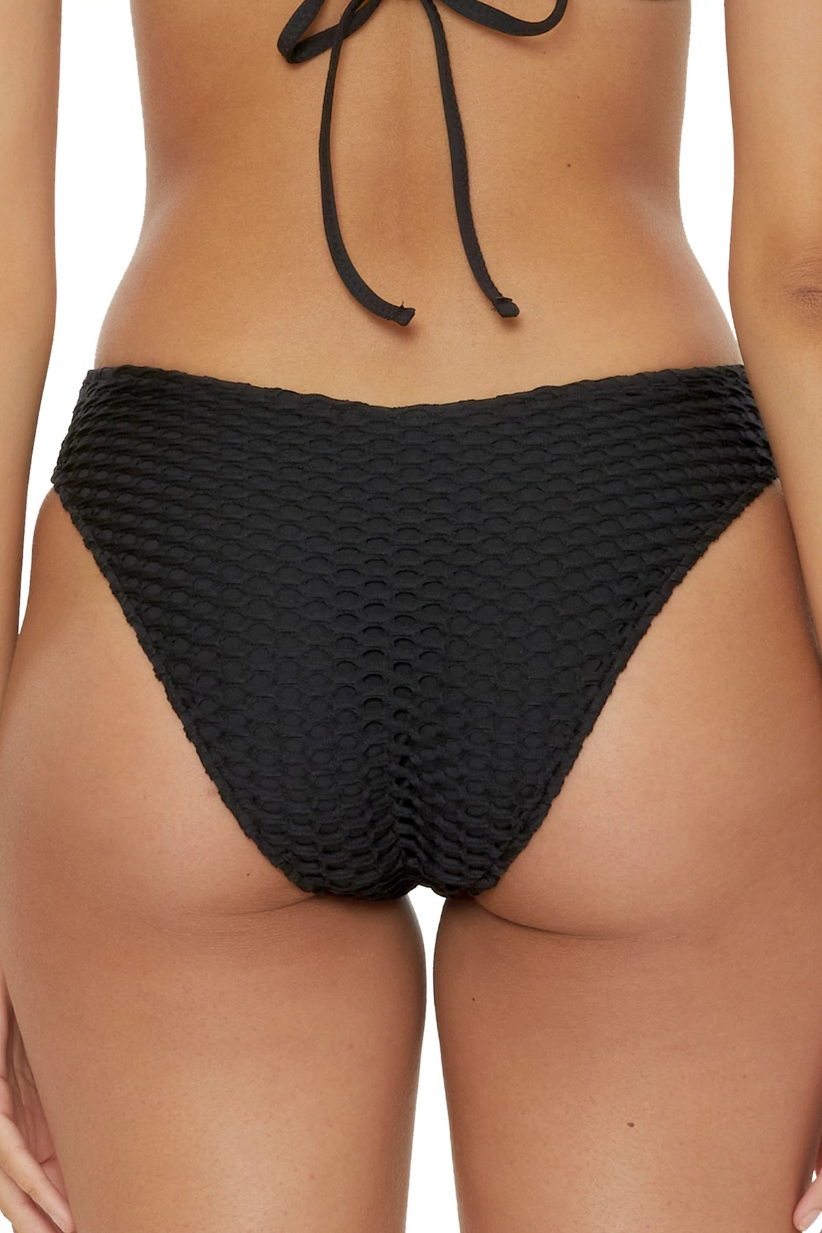 BLACK Shiloh Brazilian Bikini Bottom image number 2