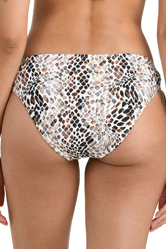 TAUPE Wild Whispers Hipster Tie Side Bikini Bottom