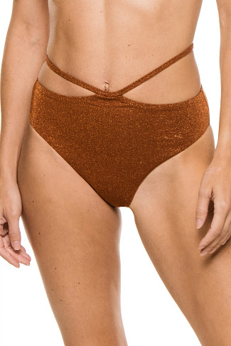 SIENNA SHIMMER Iris Loop Side Hipster Bikini Bottom