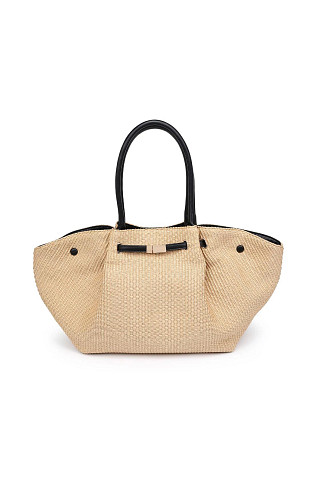 NATURAL BLACK Kaia Tote