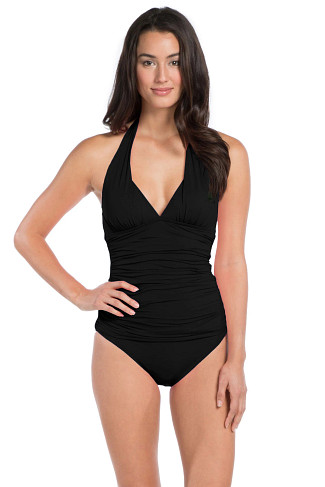 BLACK Island Goddess Tankini Top