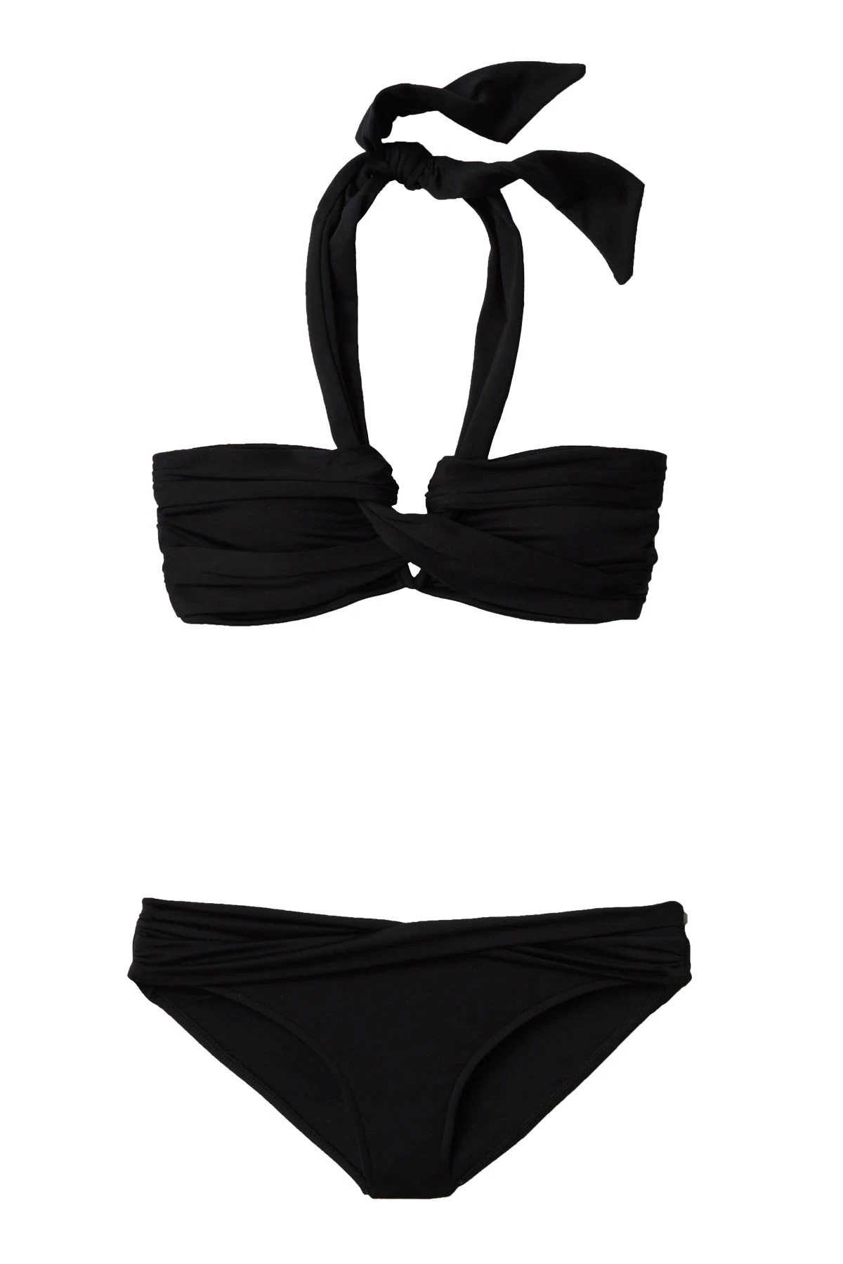 BLACK Convertible Bandeau Bikini Top image number 4