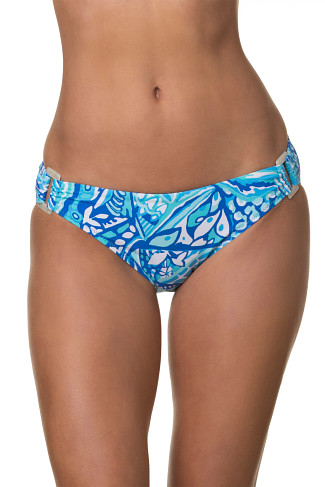 BLUE GROTTO Shell Tab Side Hipster Bikini Bottom
