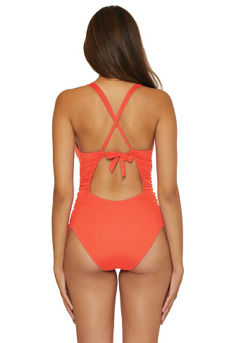 PAPAYA Shirred Delight One Piece Swimsuit