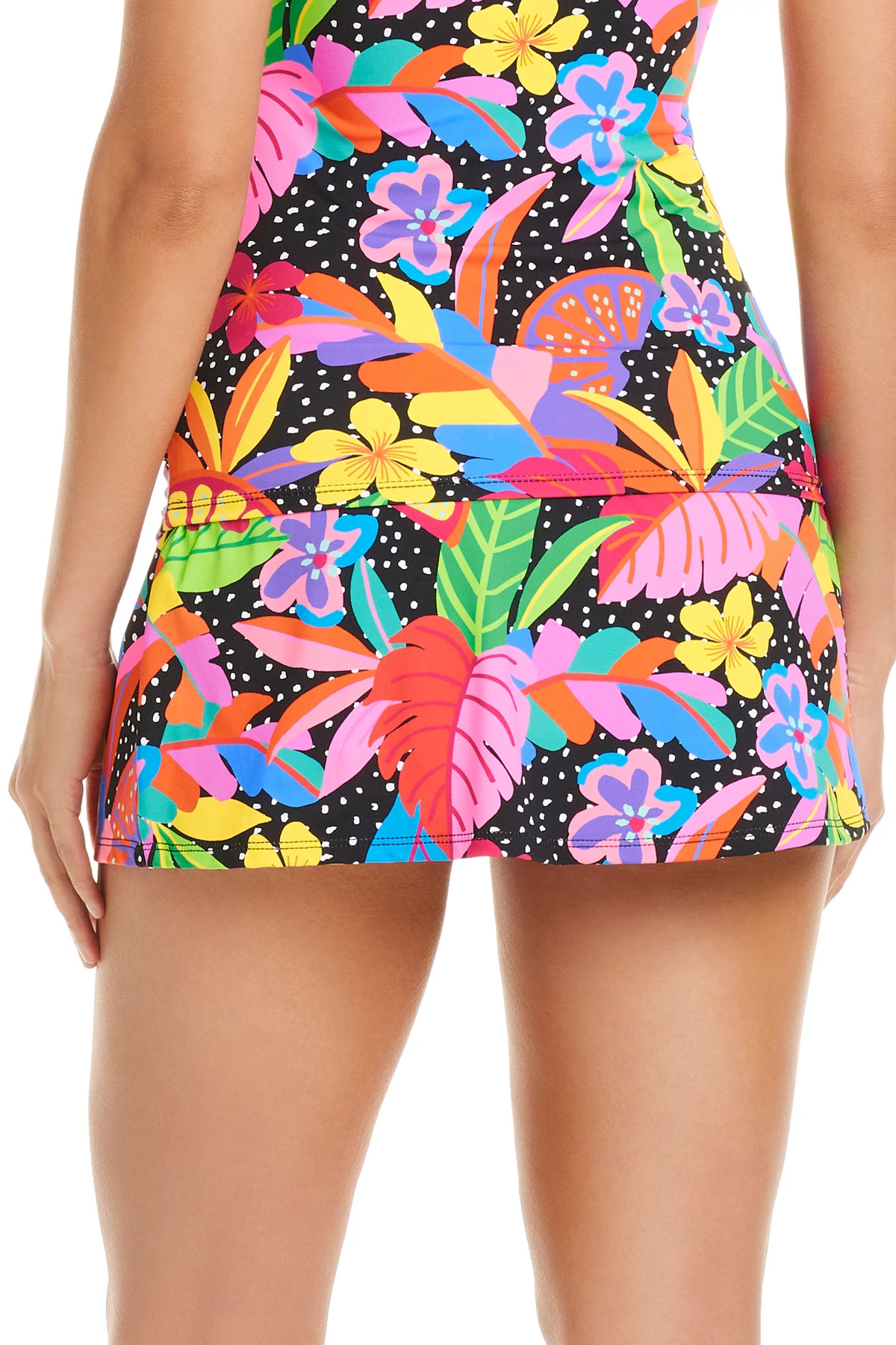 MULTI Draped Skirted Bikini Bottom image number 2
