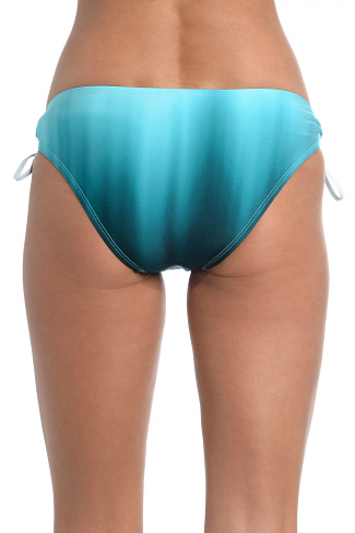 TURQUOISE Ombre Loop Tie Side Hipster Bikini Bottom
