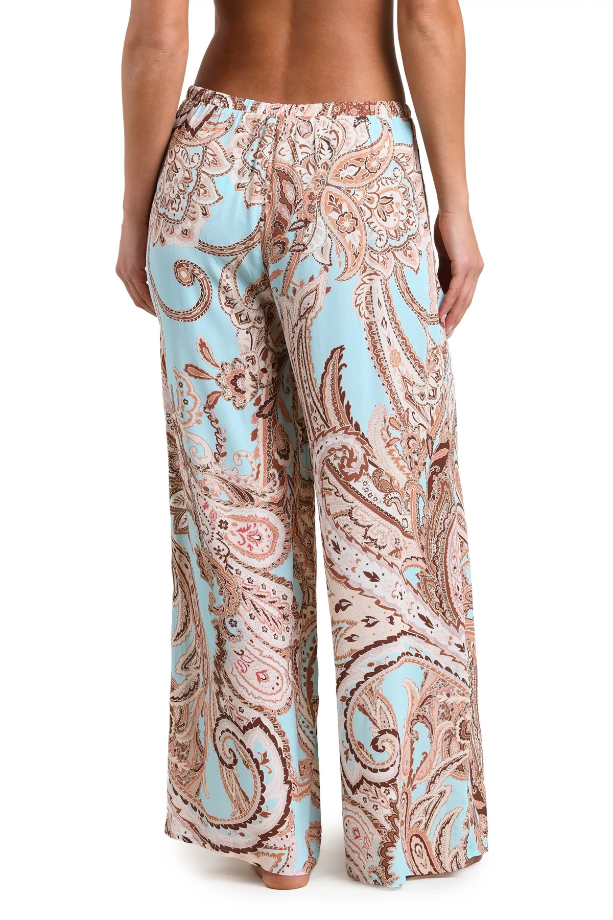 MULTI Geraldine Paisley Wide Leg Pants image number 2