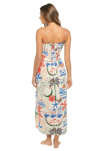 MULTI Cornelia Getaway Cotton Maxi Dress