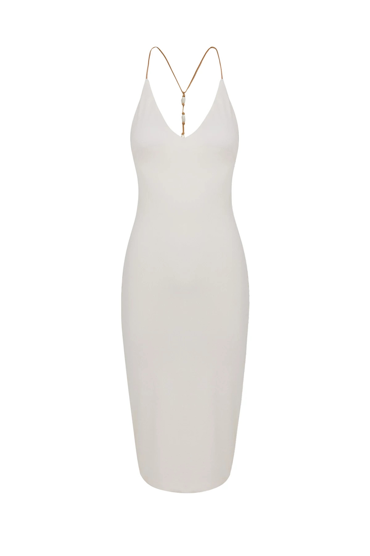 OFF WHITE Ney Midi Dress image number 3
