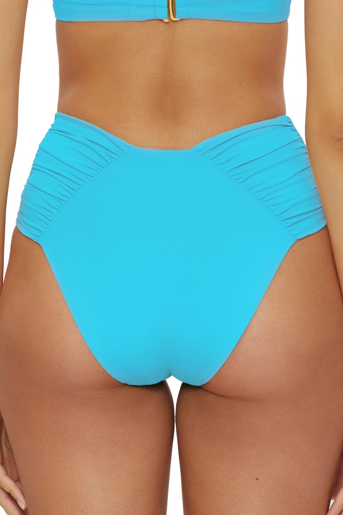CAPRI BLUE Brinley High Waist Bikini Bottom image number 2