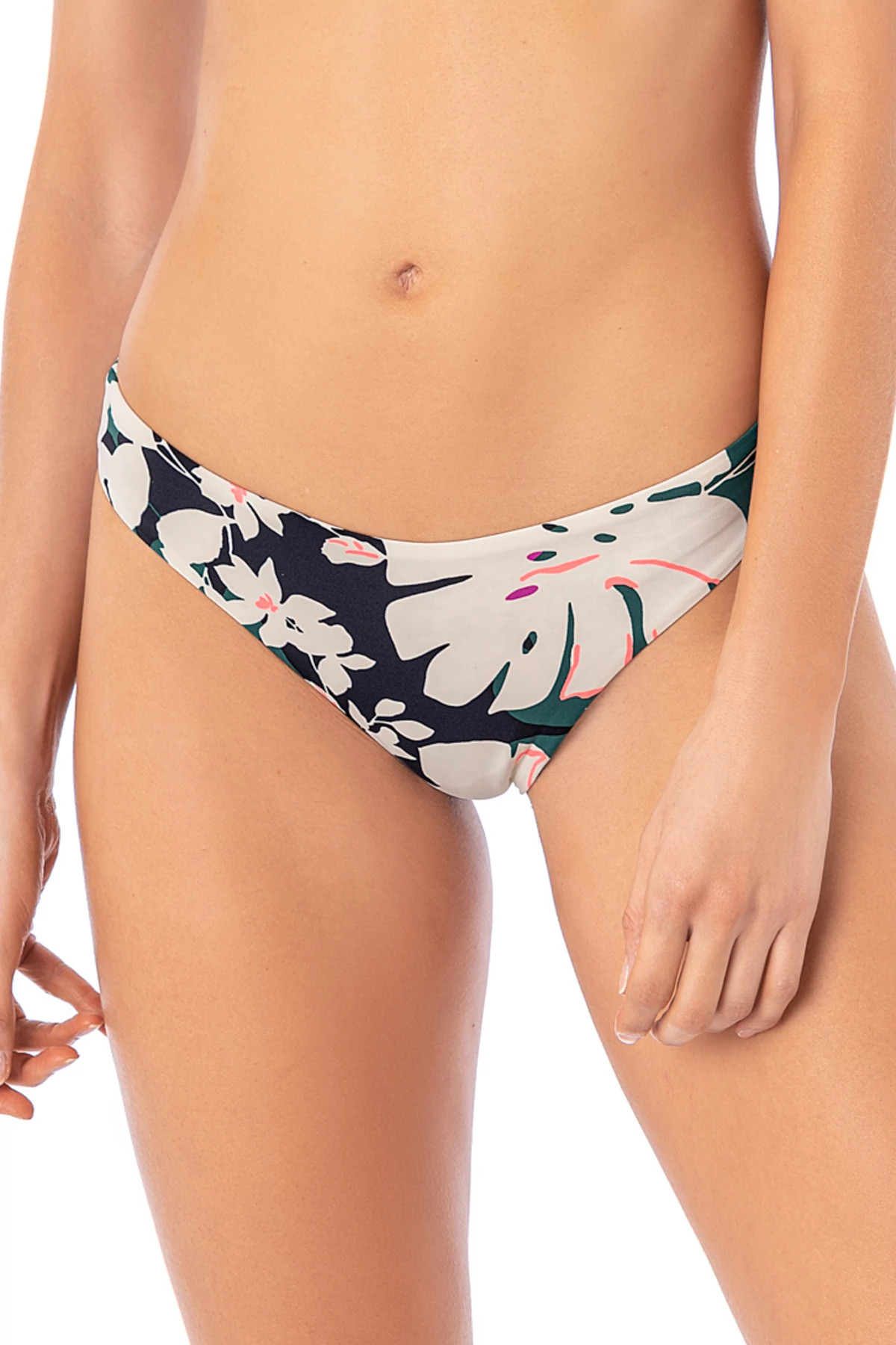TROPICAL LEAVES Sublimity Reversible Hipster Bikini Bottom image number 1