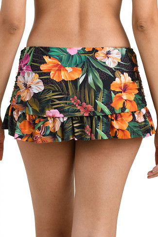 MULTI Ruffle Skirted Bikini Bottom