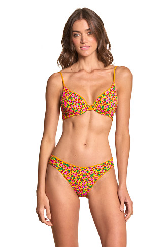 SUNSET GOLD Dainty Reversible Underwire Bikini Top
