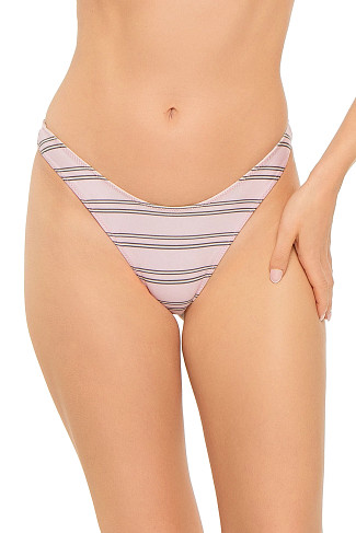 PINK STRIPE Dove Reversible Brazilian Bikini Bottom