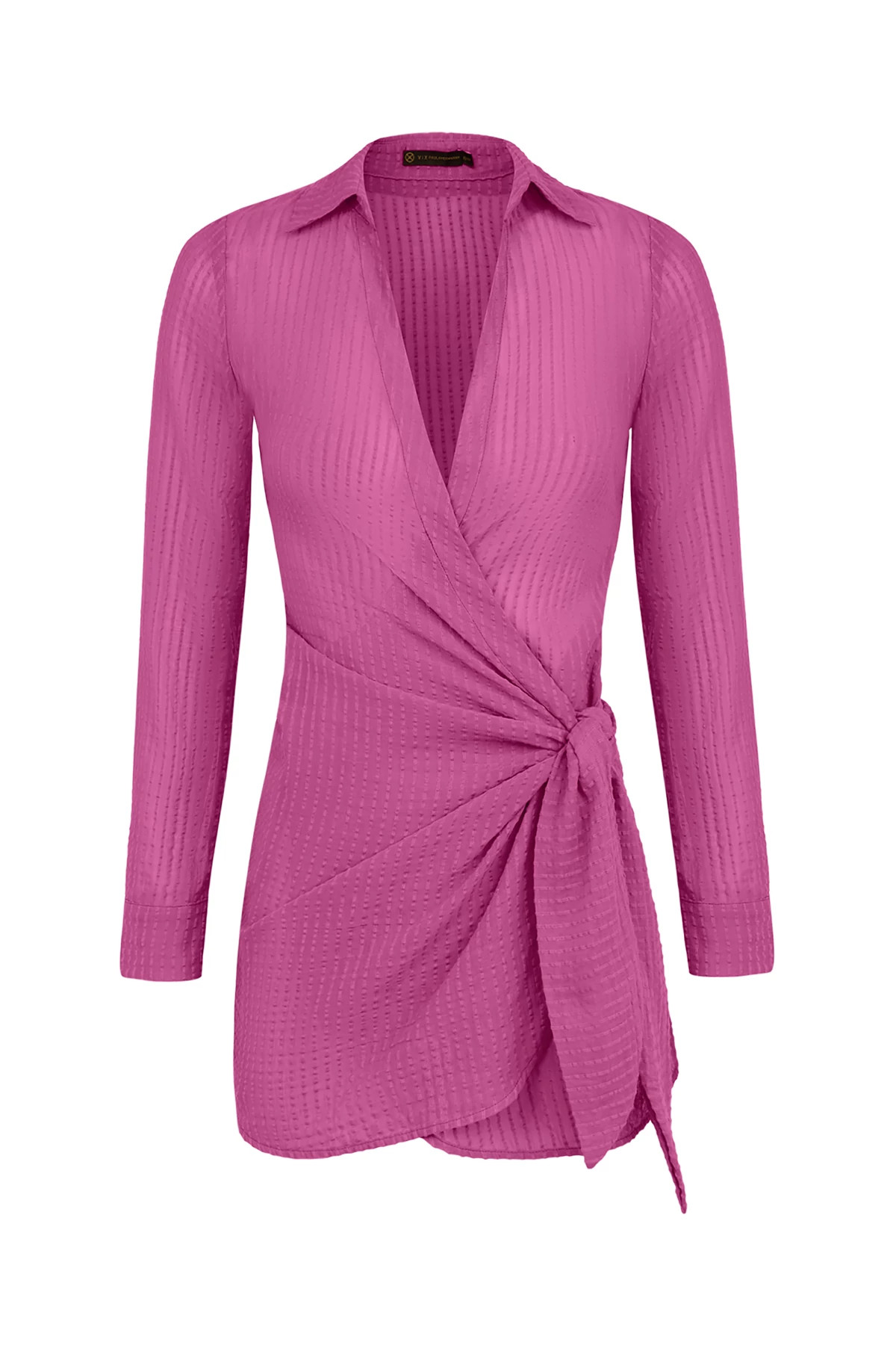 FRENCH ROSE Lia Cover Up Mini Dress image number 3