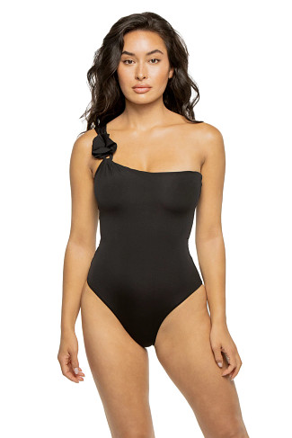 BLACK Piave Asymmetrical One Piece Swimsuit