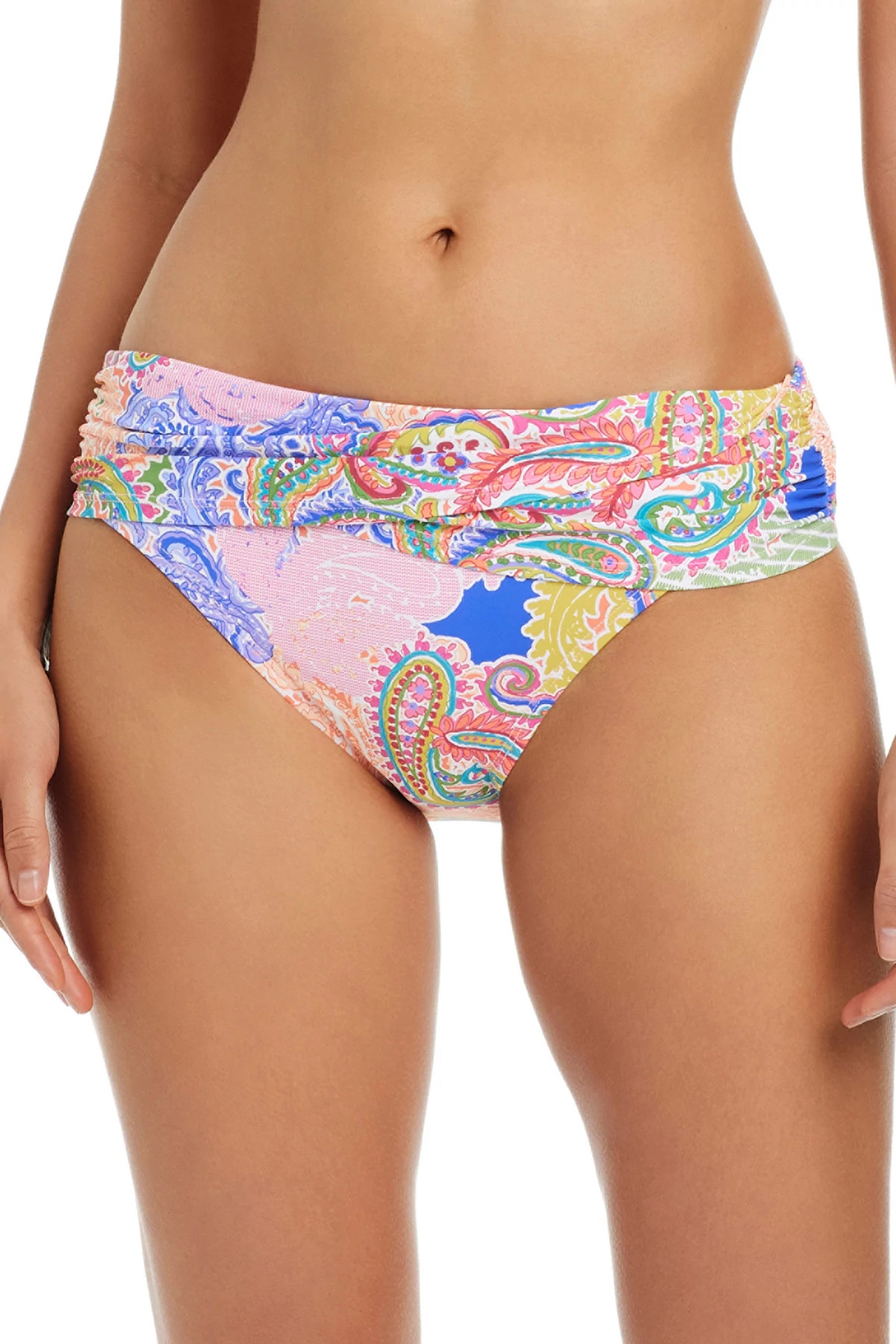 MULTI Paisley Print Hipster Bikini Bottom image number 1