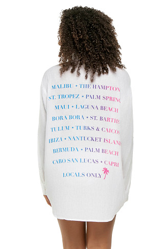 WHITE Cotton Boyshirt